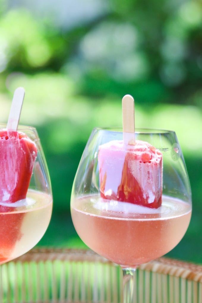 Champagne Cocktail Popsicles - Wood & Spoon