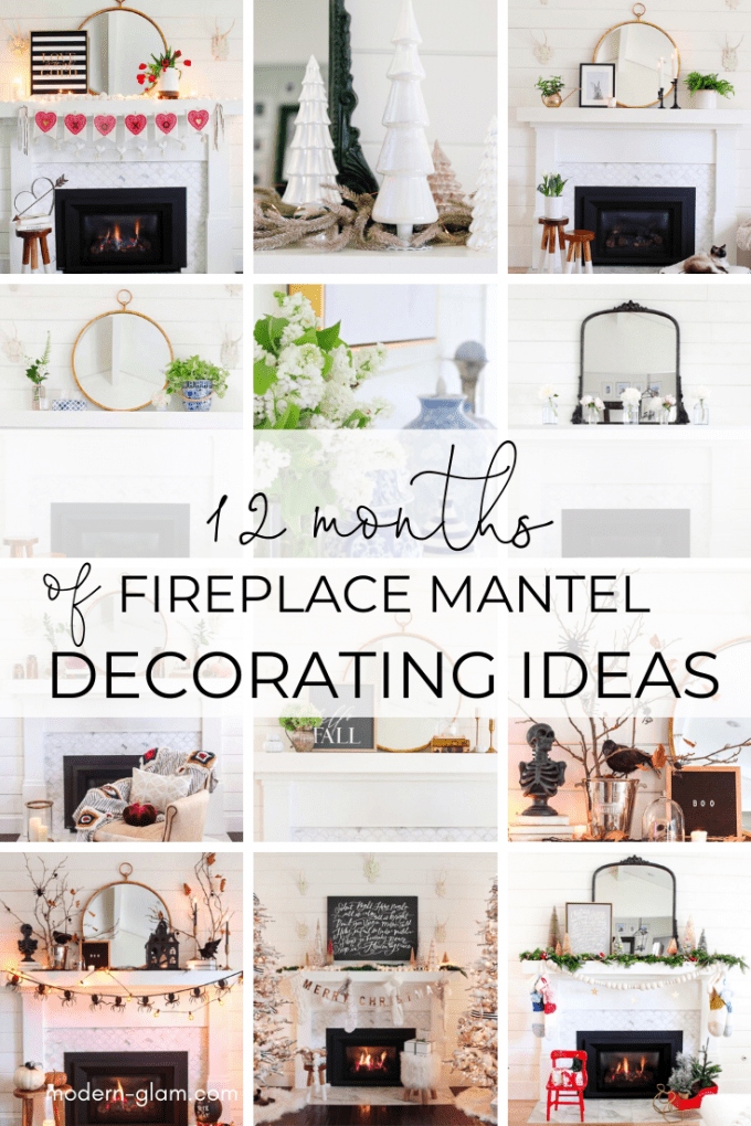 Mantel Decorating Ideas For Every Month, Living Room Fireplace Mantel Decorating Ideas