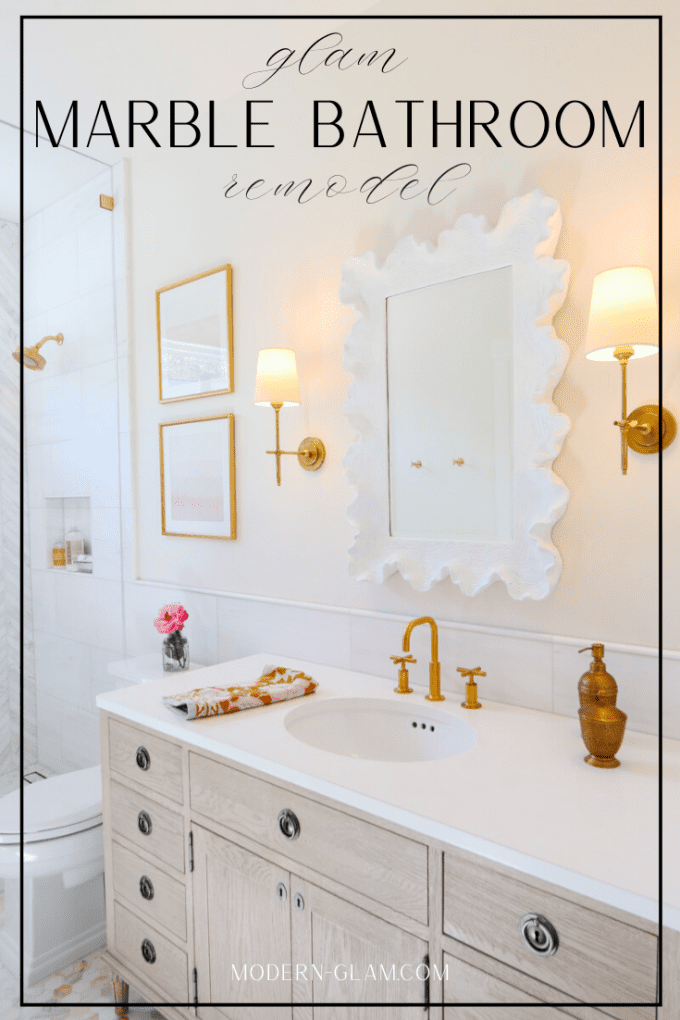 glam bathroom remodel