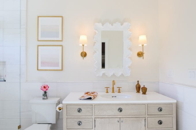 calacatta gold marble bathroom 