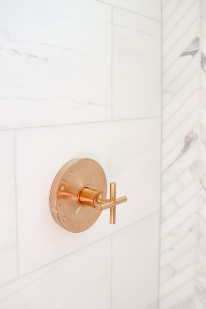 gold and marble bathroom
