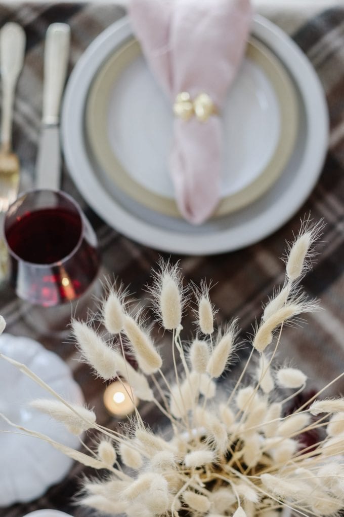 wheat fall table setting