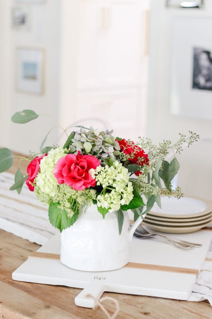 how to arrange grocery store flowers