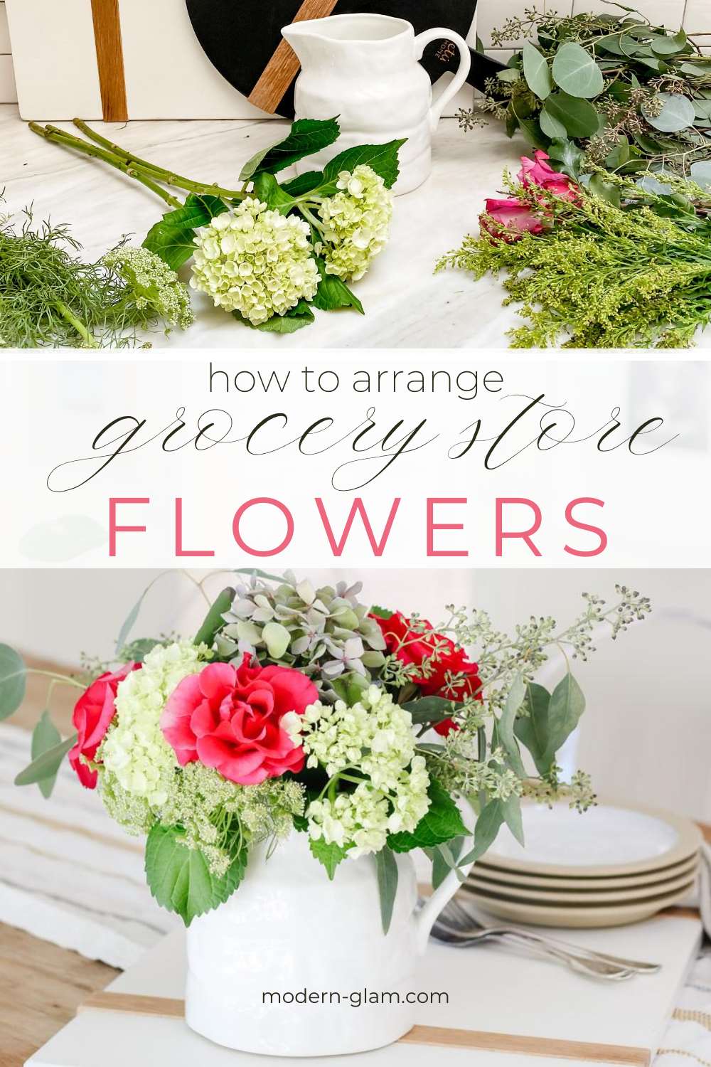 How To Arrange Store Bought Flowers Like A Pro Modern Glam
