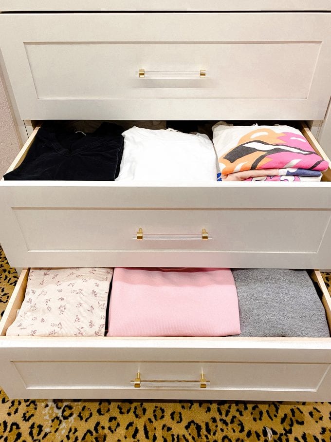 closet drawer organizing ideas