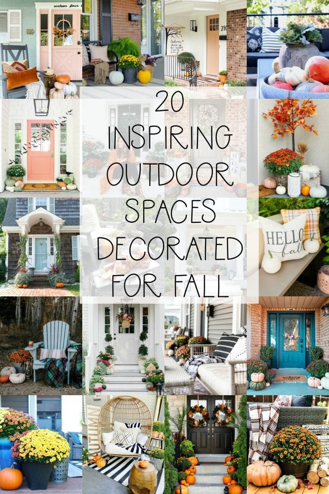 20 outdoor spaces decorated for fall