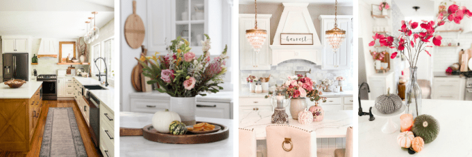Kitchen Shelf Styling Ideas For Fall - Modern Glam