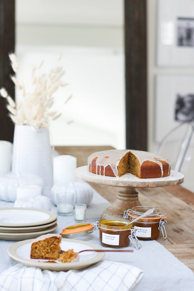 olive oil cake with pumpkin