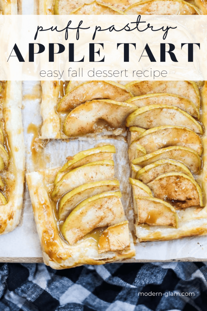 apple tart with puff pastry