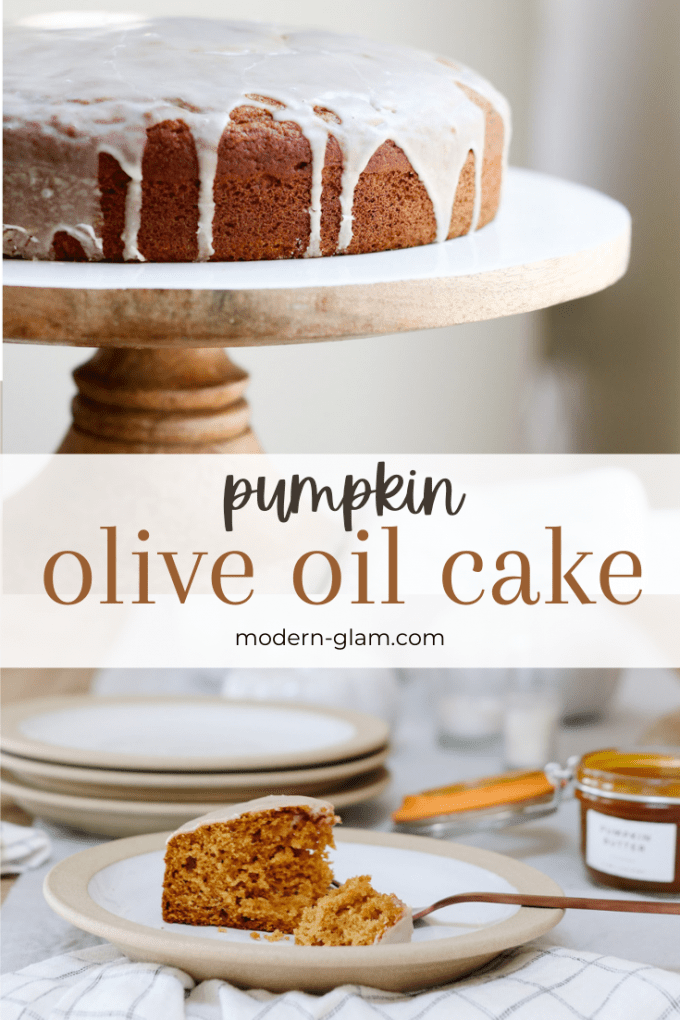 pumpkin cake with maple glaze