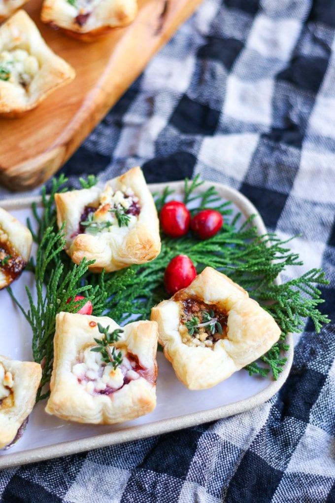 Easy Puff Pastry Appetizer with Goat Cheese - Modern Glam