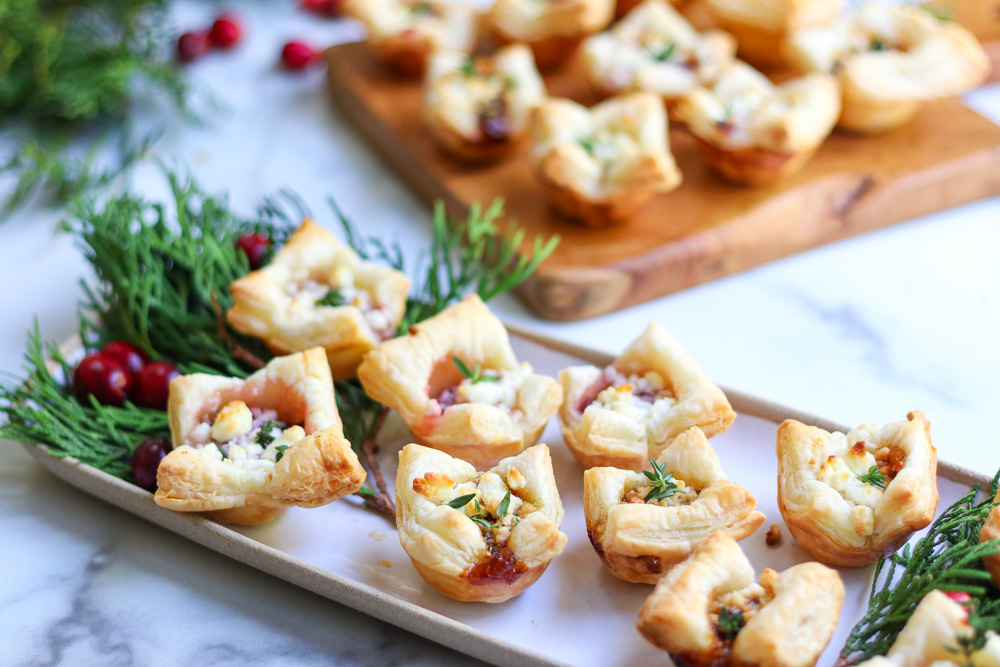 Easy Puff Pastry Appetizer with Goat Cheese Modern Glam