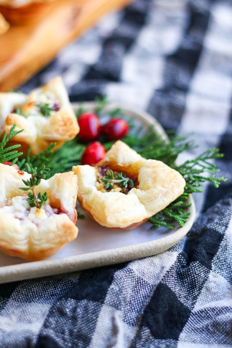 Easy Puff Pastry Appetizer with Goat Cheese Modern Glam