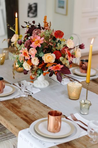 Simple Ideas For Your Thanksgiving Table - Modern Glam