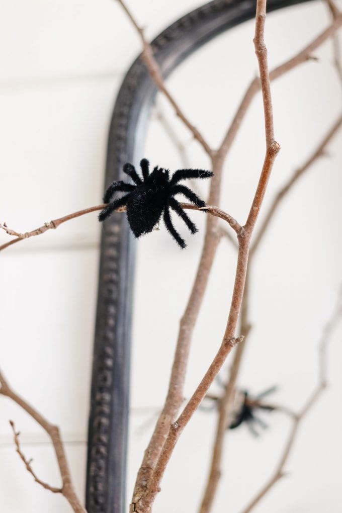 foraged branches in decor