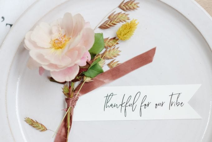 Thanksgiving Place Card Printables