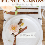 friendsgiving place setting idea