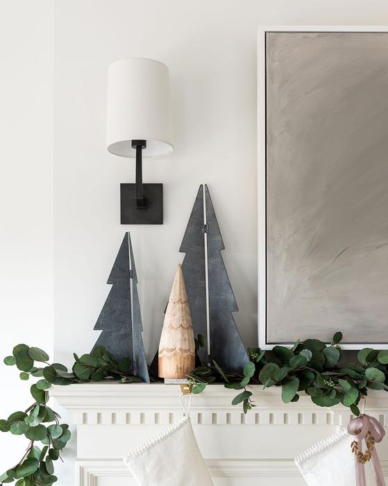 metal trees for the mantel