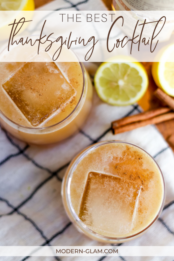 Thanksgiving Punch - Non-Alcoholic Spicy Pear Punch - Modern Glam
