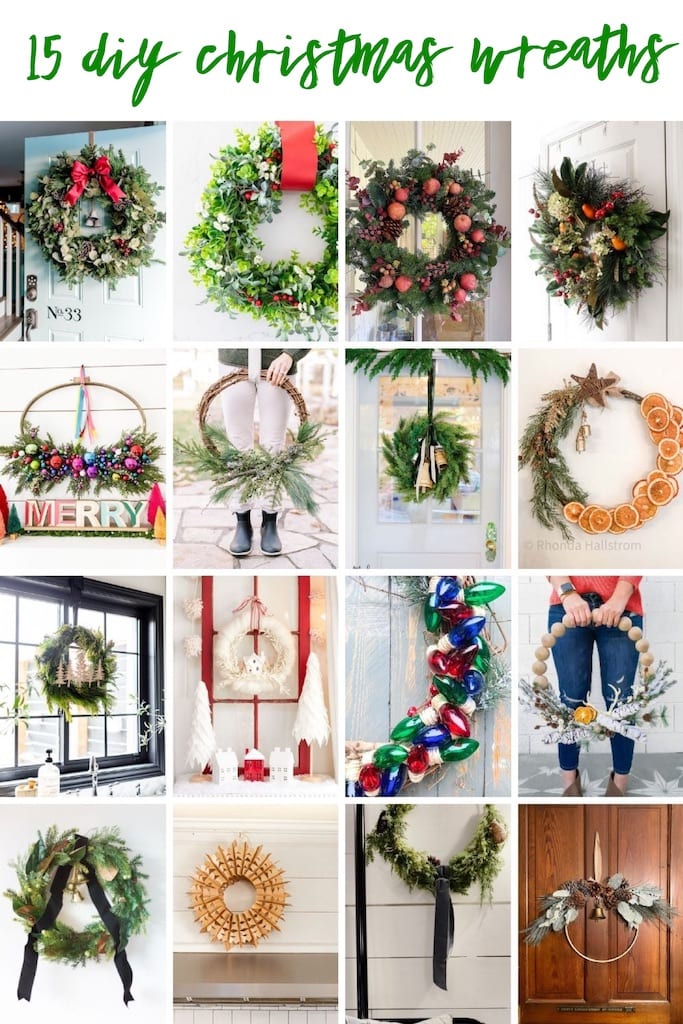 15 christmas wreath DIY ideas via @modernglamhome