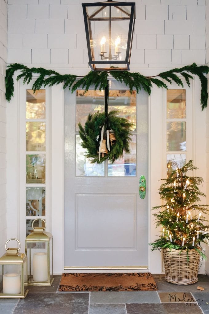 classy christmas porch