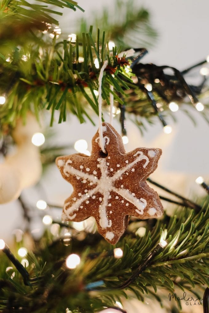 snowflake gingerbread cookie cutouts