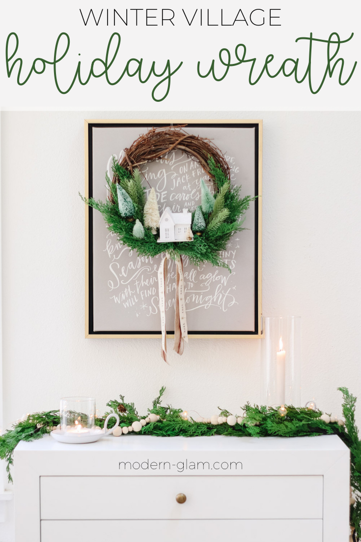 EASY SPARKLY POM POM HOLIDAY WREATH TO MAKE WITH KIDS