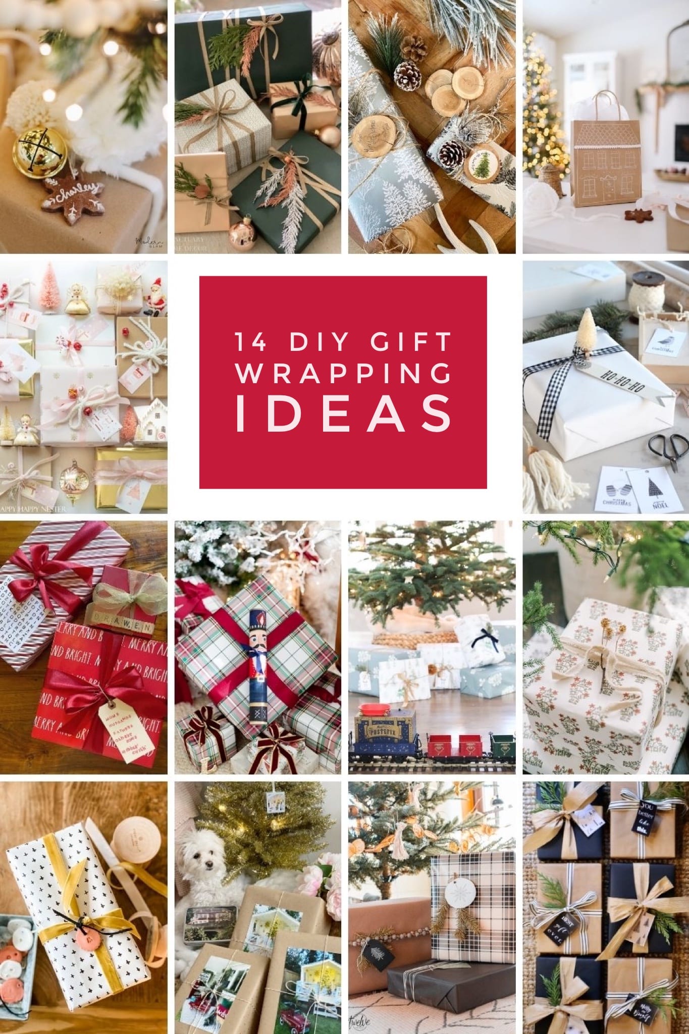 diy gift wrapping ideas for the holidays via @modernglamhome