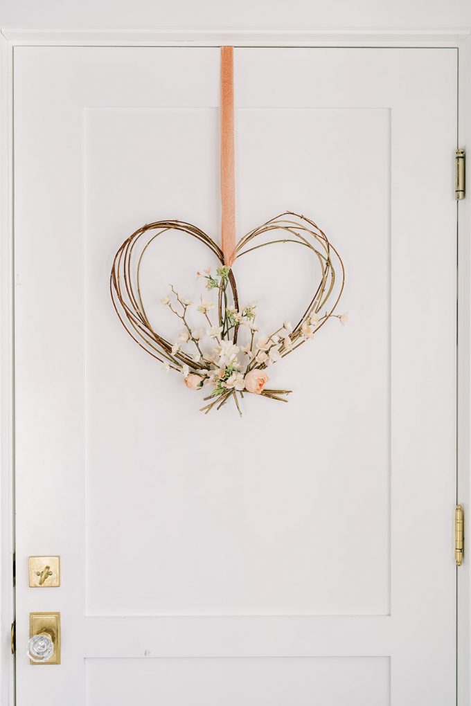 natural heart shaped wreath