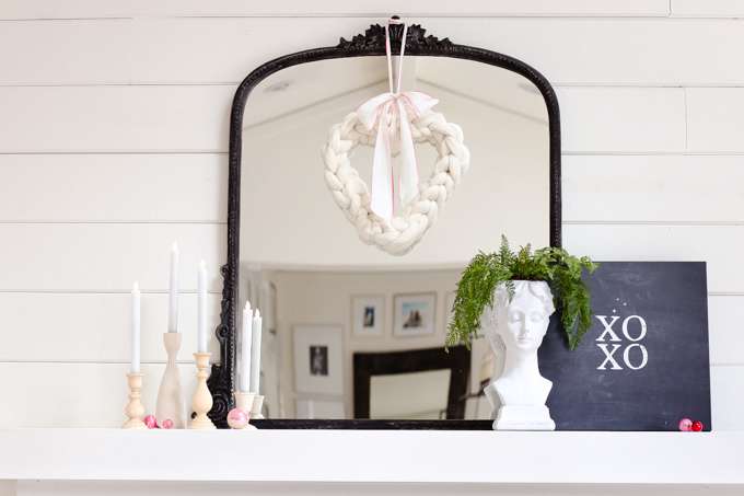 diy chunky knit wreath