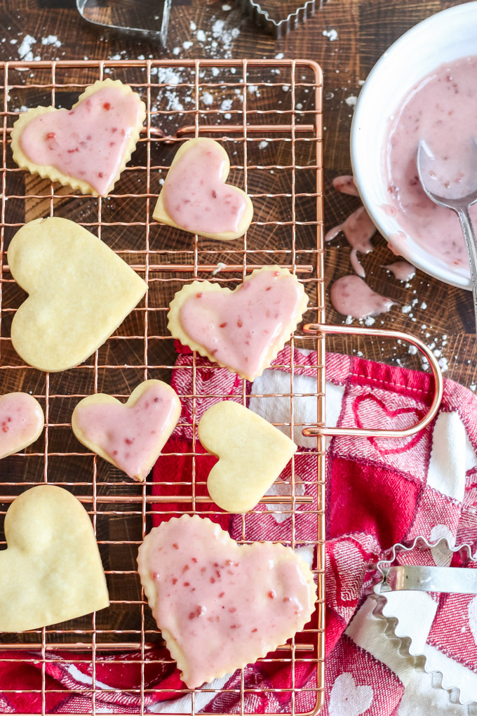 raspberry glaze for cookies