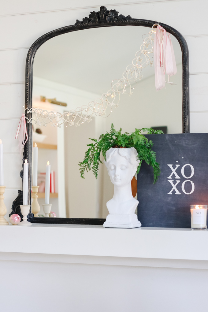 pipe cleaner DIY heart garland