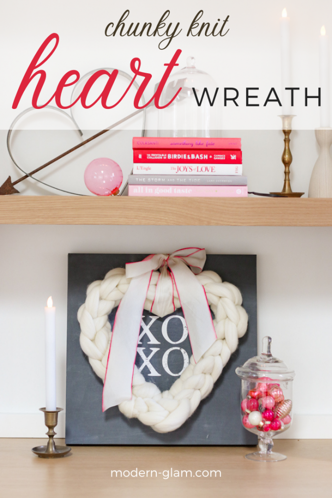 Love Week: DIY Yarn Heart Wreath