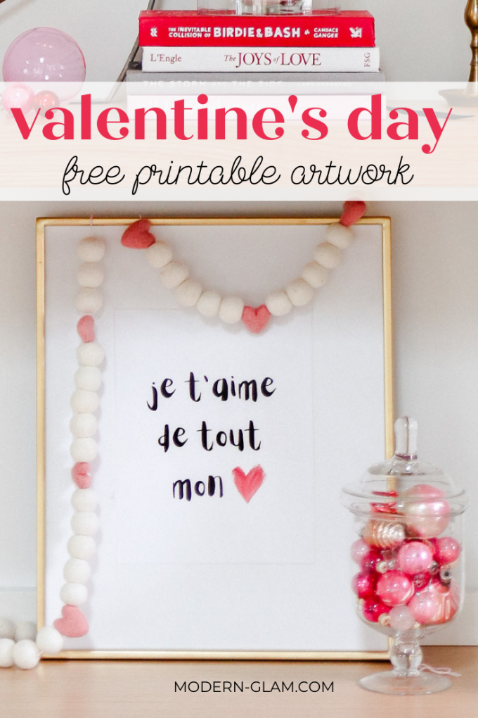 free printable art for valentine's day