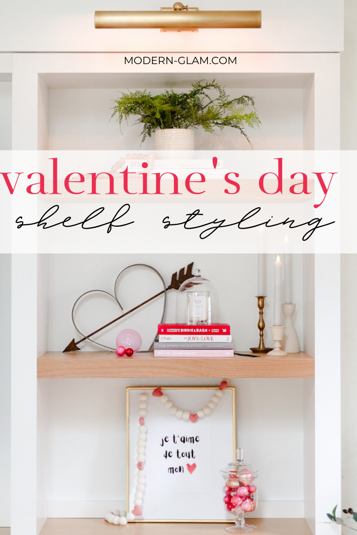 modern Valentine's Day decor via @modernglamhome