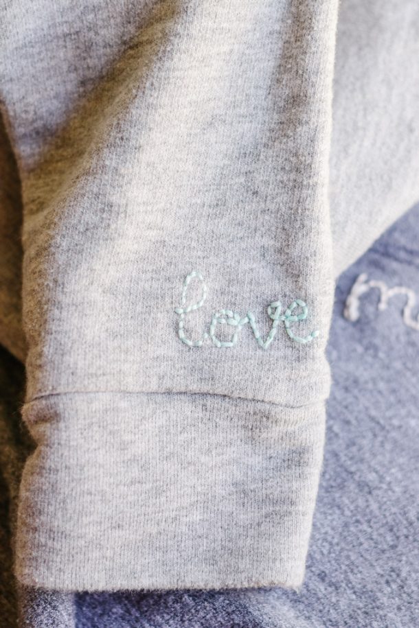 How To Embroider A Sweatshirt Modern Glam DIY