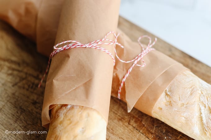 how to wrap bread as a gift