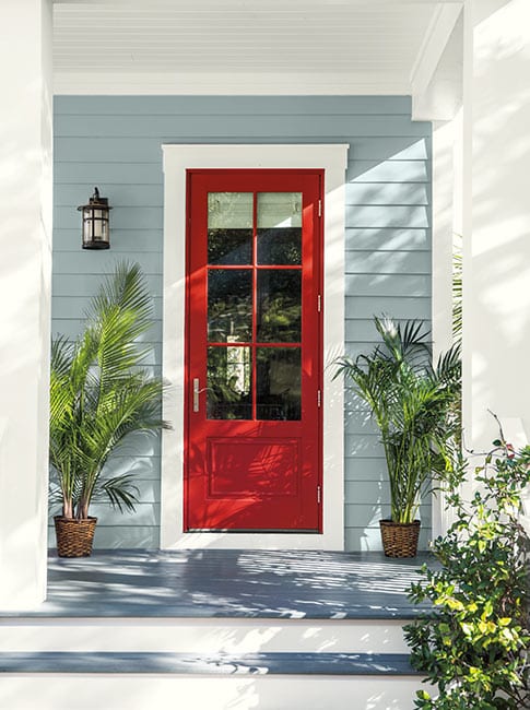 red paint colors for front door