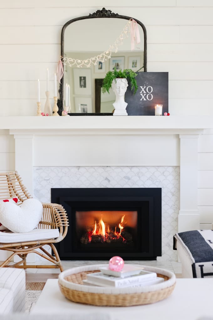 valentine's day mantel ideas