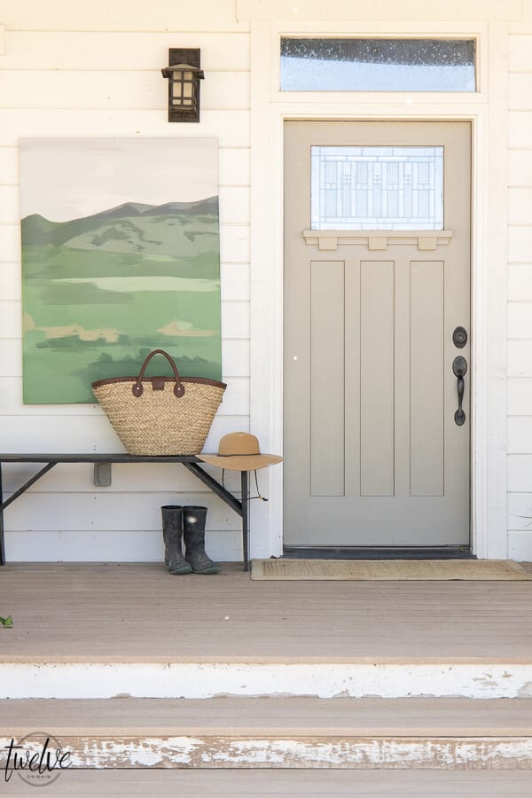 gray front door paint colors