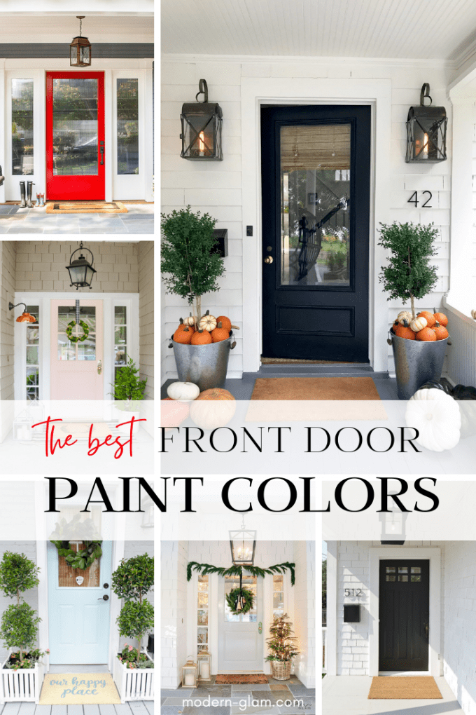 the best front door paint colors