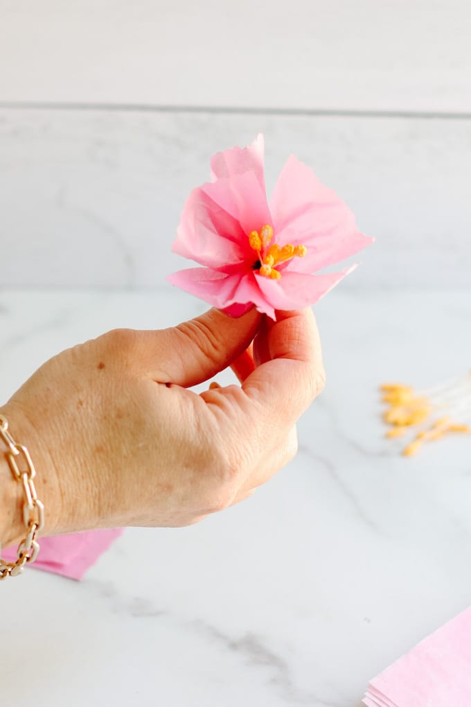 easy tissue paper flowers