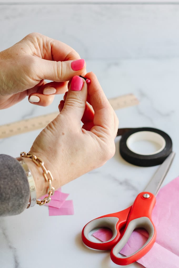 how to make flower buds out of paper