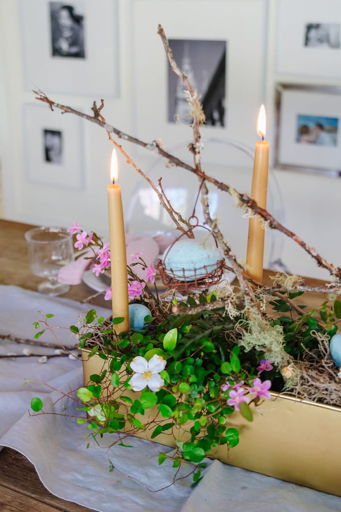 easter living centerpiece idea