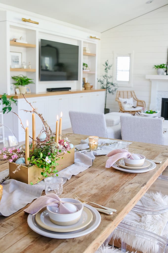 natural style easter table 