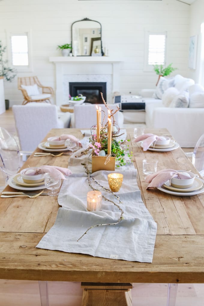 casual easter table setting ideas