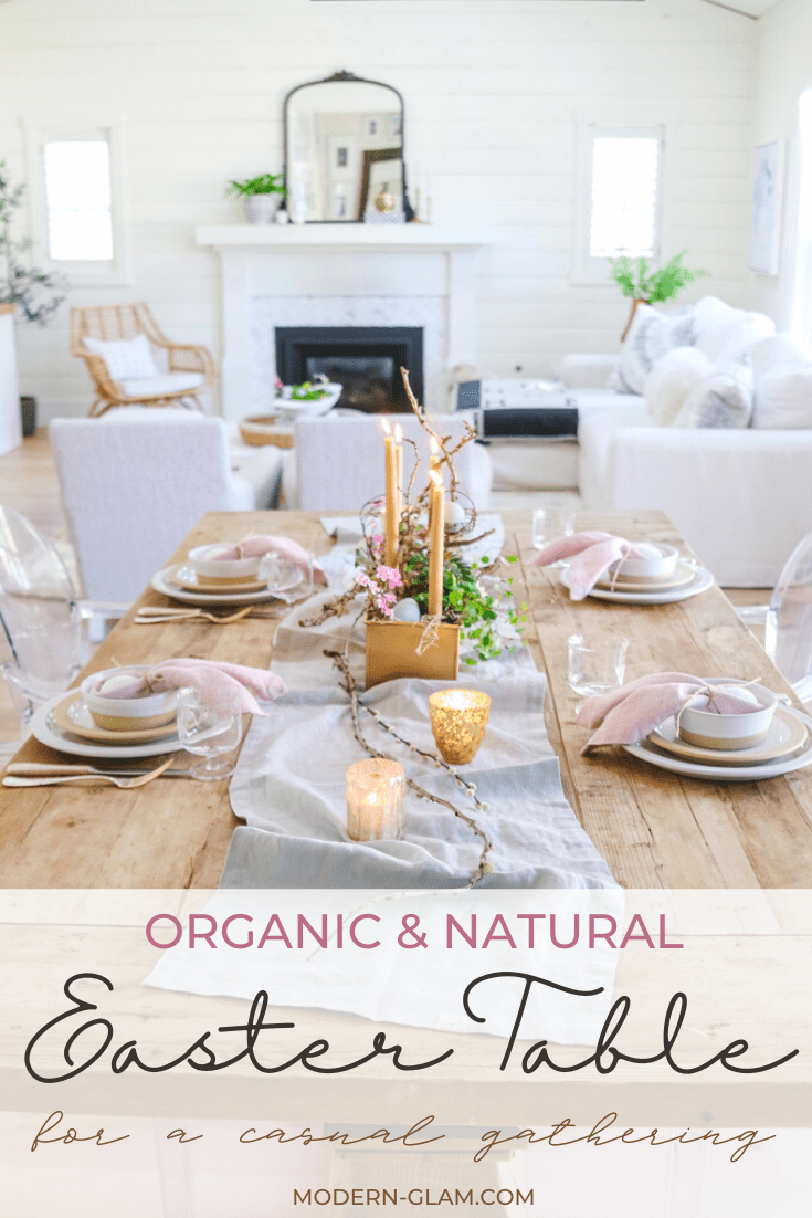 organic and natural spring table idea via @modernglamhome