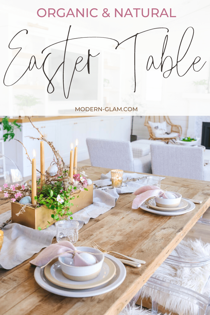 5 Easter Tablescape Ideas via @modernglamhome