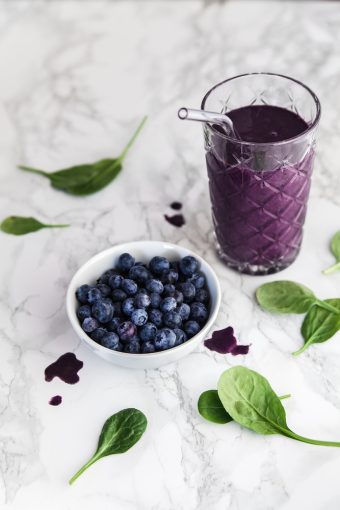 blueberry spinach smoothie