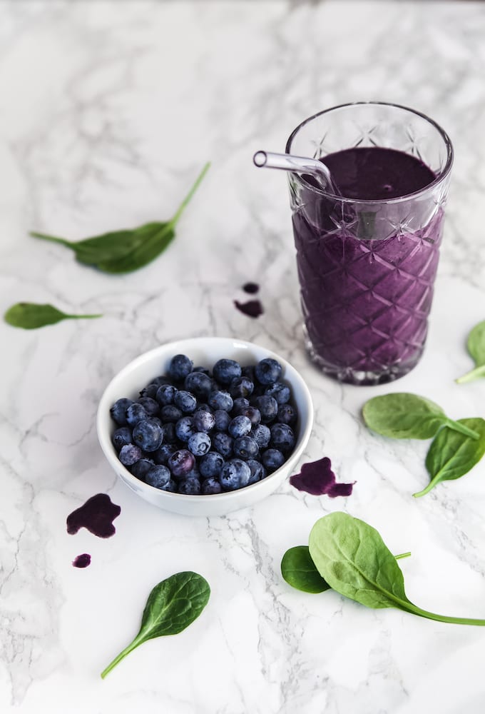 blueberry spinach smoothie